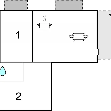Two-bedroom In アパート クサミル
